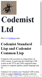 Mobile Screenshot of lisp.codemist.co.uk